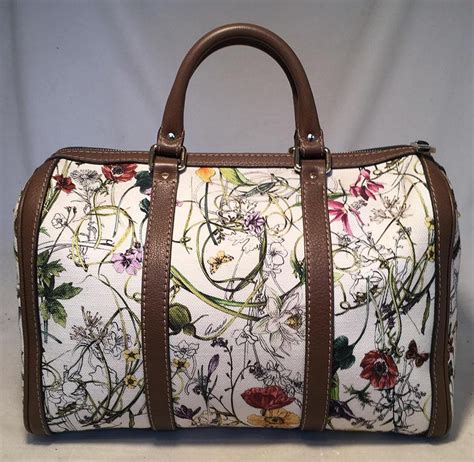 gucci floral boston bag|Gucci Boston bag price.